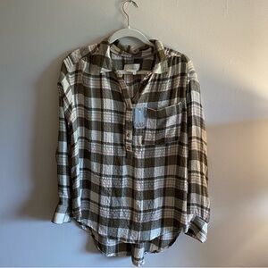 Anthropologie Plaid Shirt